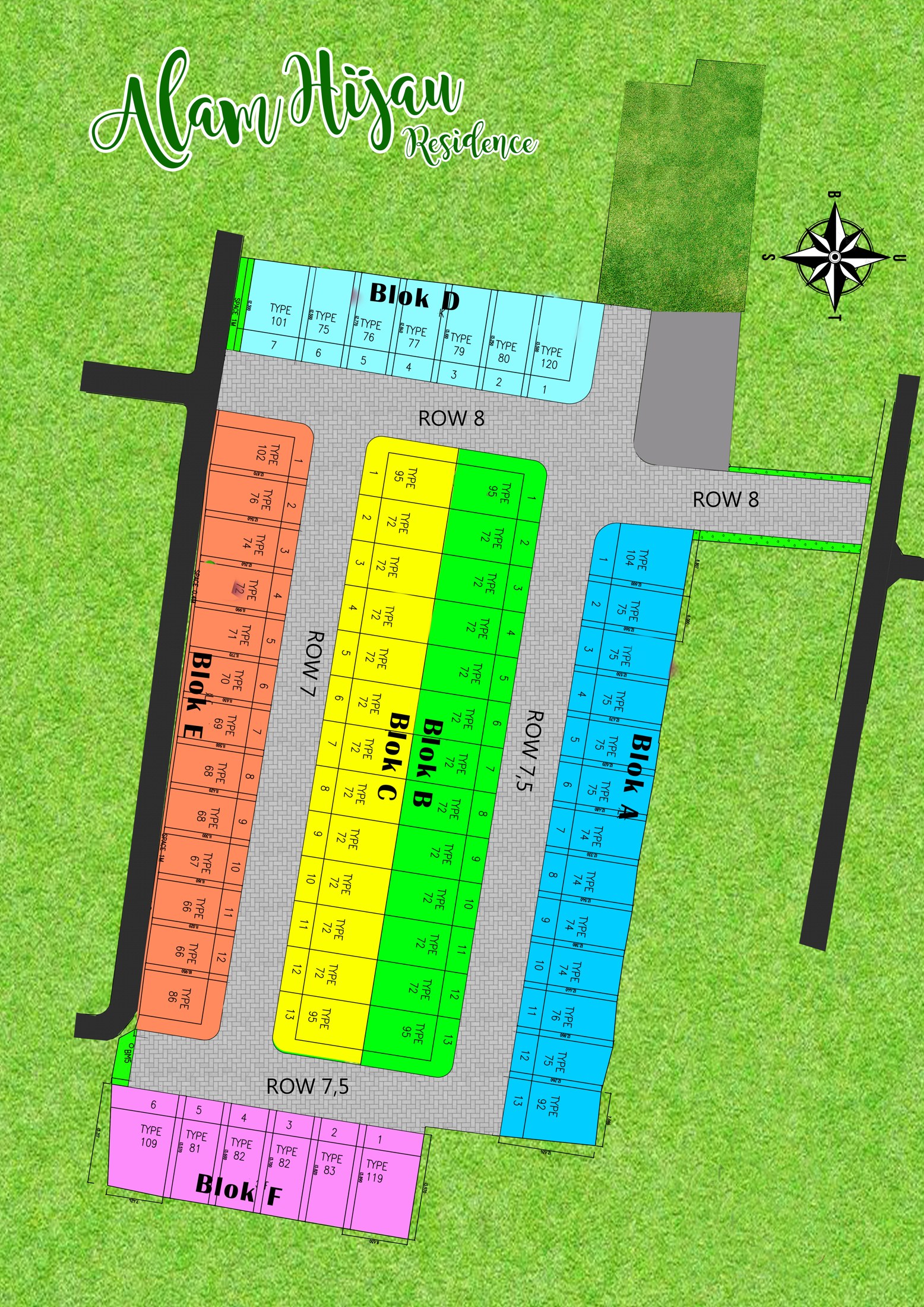 Siteplan Alam Hijau Residence
